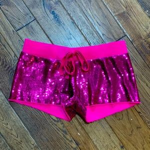 SOLD VS PINK sequin shorts